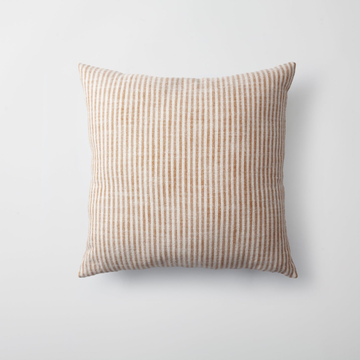 StripeOnStripe - Decorative Pillow - Set of 3 - Mustard & Linen
