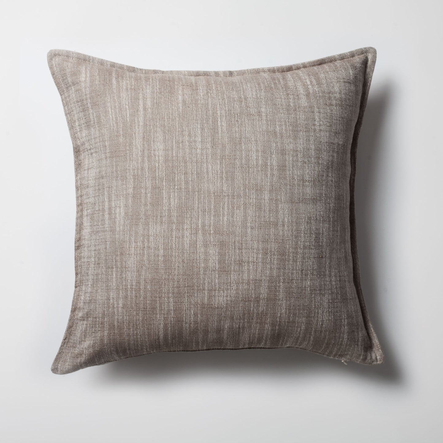 Porto - Linen Square Pillow 20x20 Inch - Milky Brown (Cover Only)