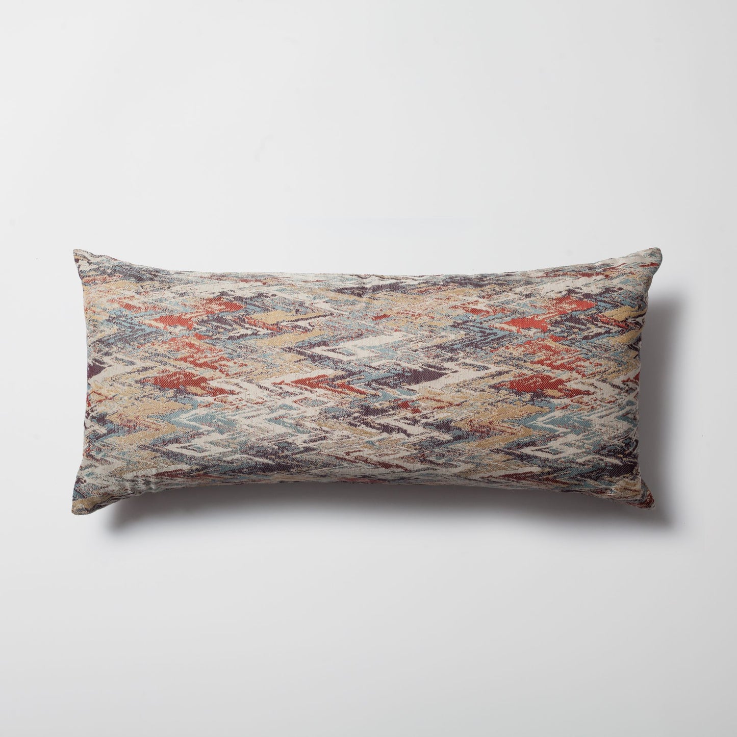 Genoa - Watercolor Effect Patterned Linen Pillow 14x28 Inch (Cover Only)