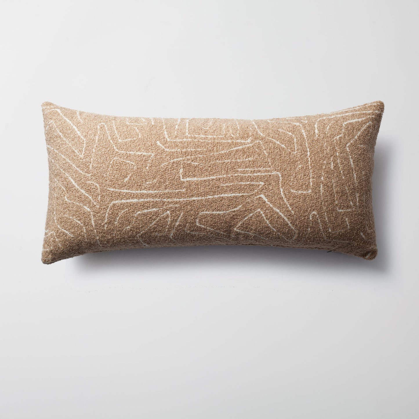 Amorf - Abstract Patterned 14x28 Inch Cushion - Fallow (Cover Only)