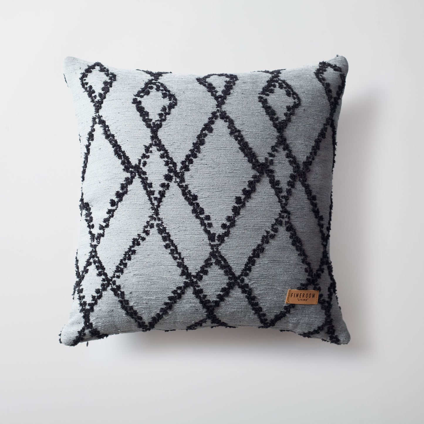 Savoy - Geometric Baklava Patterned Pillow 18x18 Inch - Blue & Black (Cover Only)