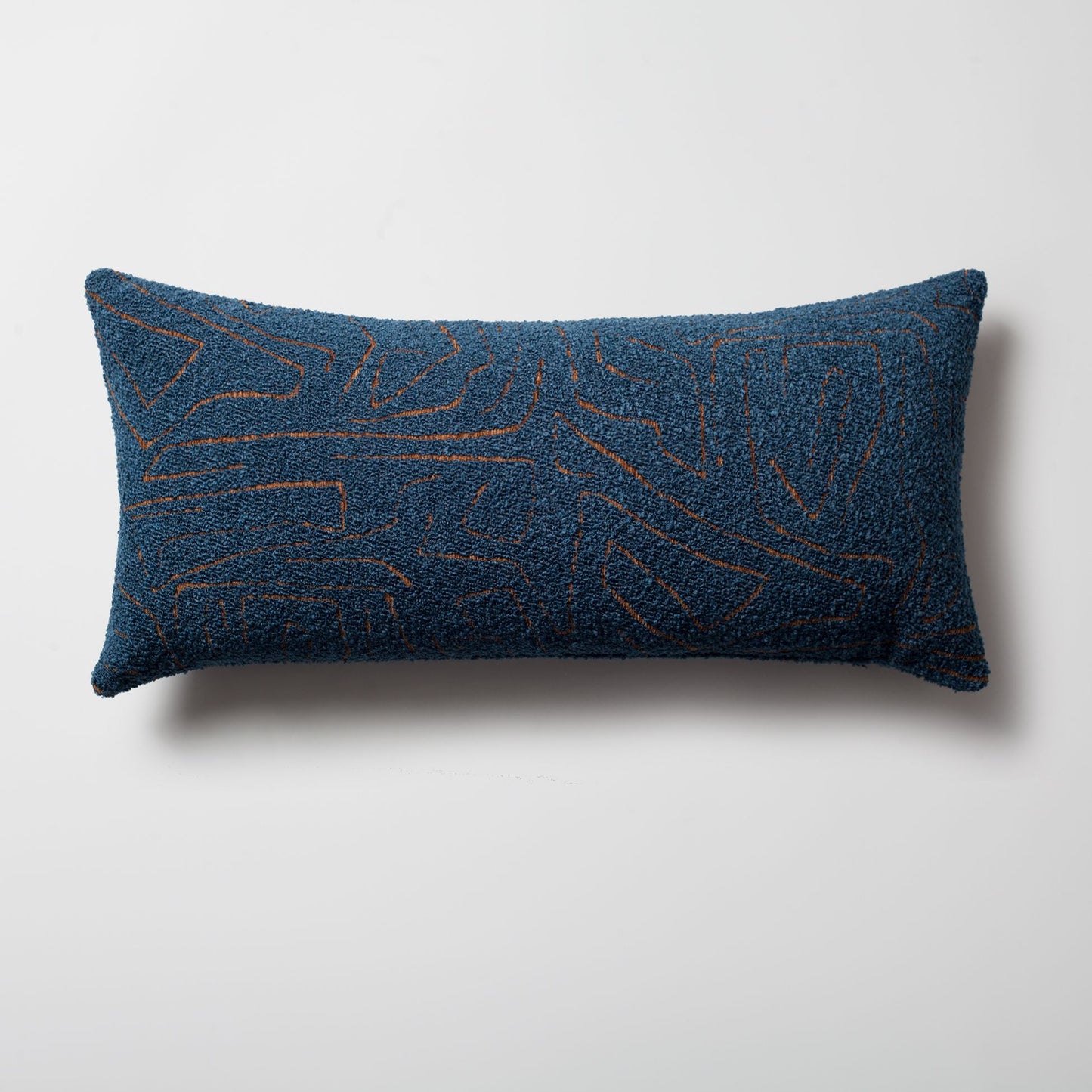 Amorf - Abstract Patterned 14x28 Inch Cushion - Blue (Cover Only)