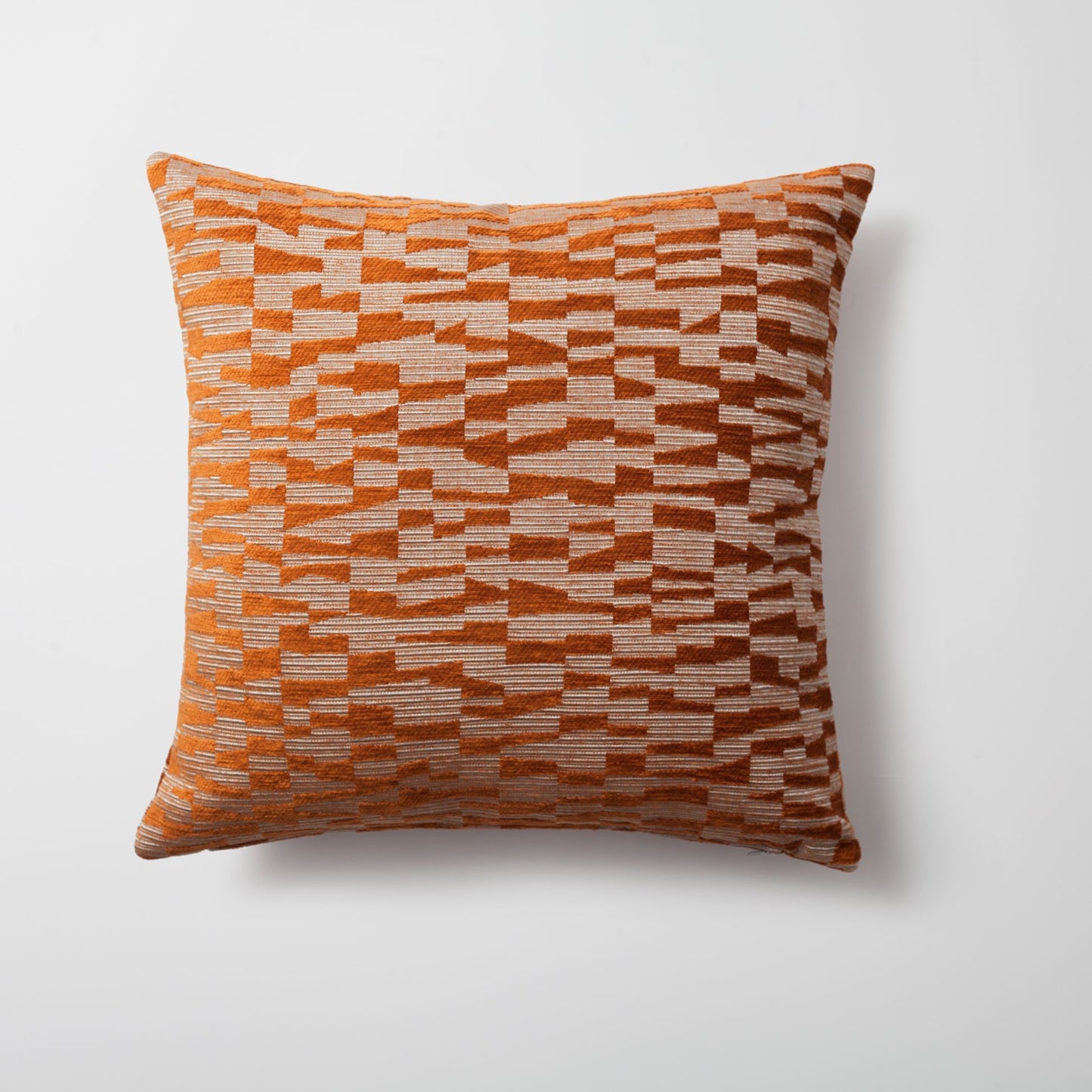 Bistro - Geometric Patterned 18x18 Inch Cushion - Orange (Cover Only)