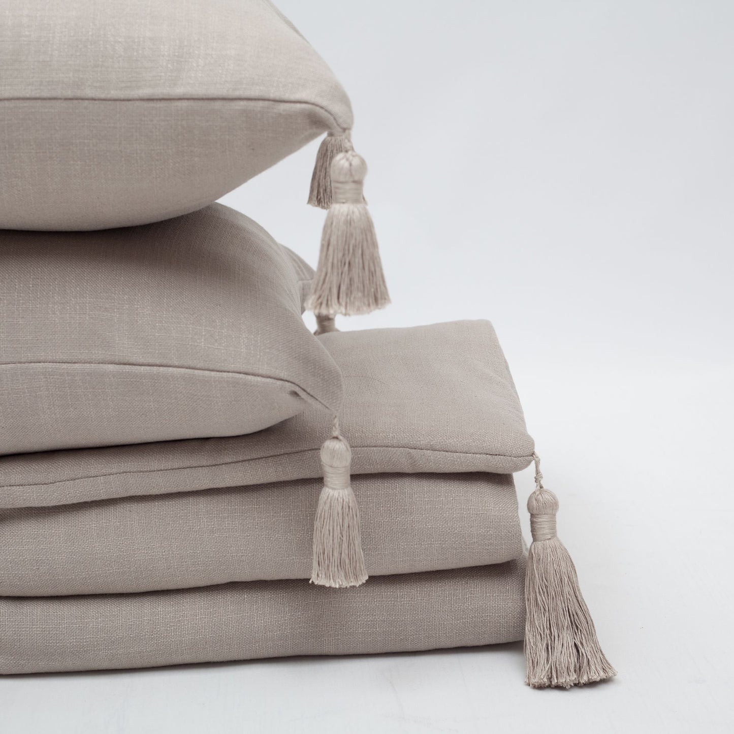 Lusso & Loom Duvet Cover Set + Runner Set of 2 Padded - Stone