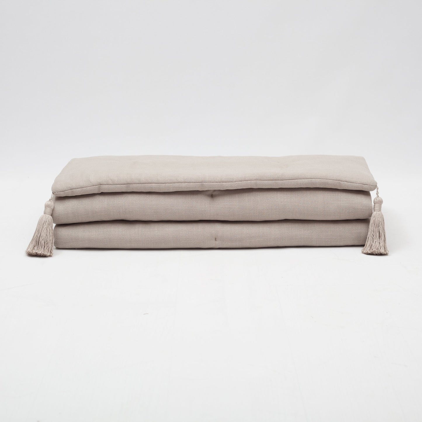 Otto&Loom Linen Tasseled Bed Runner + 3 Pillow Set Otto (Cover Only)