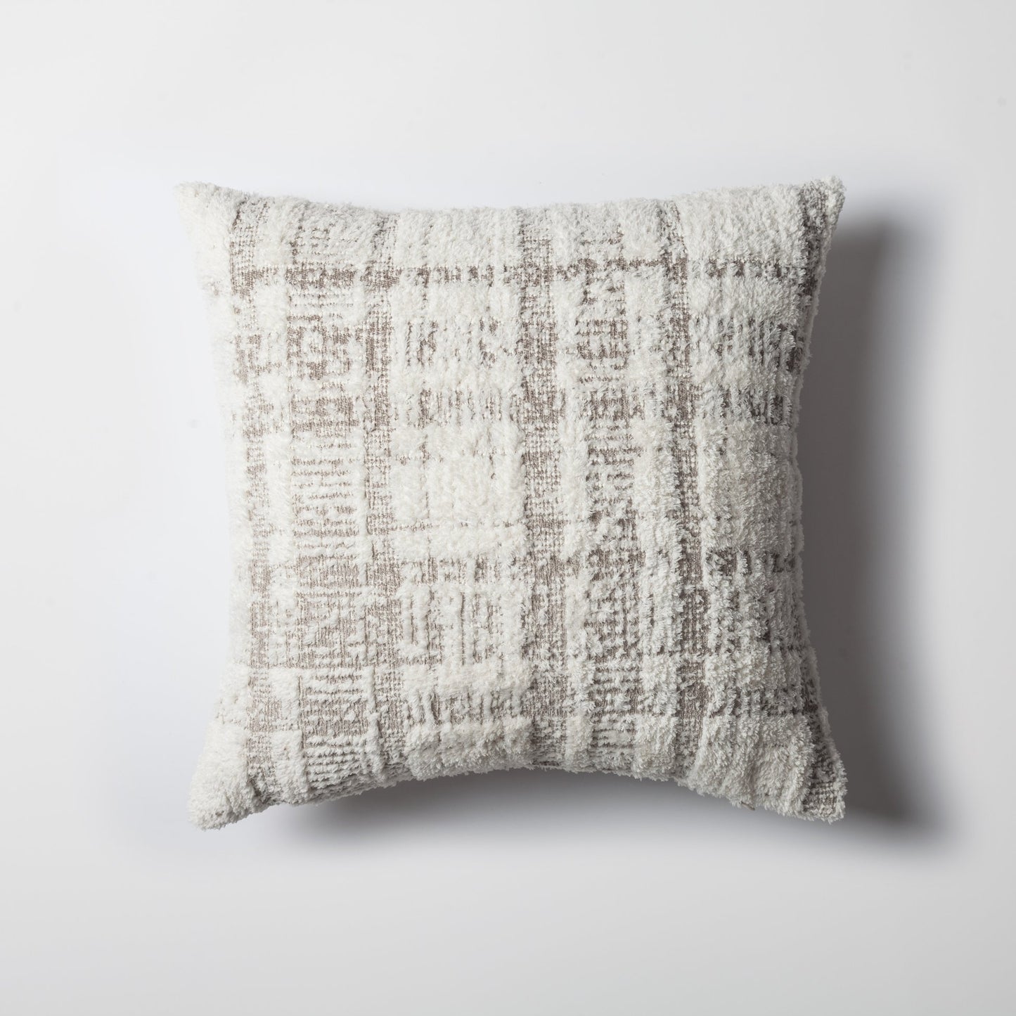 Argos - Checkered Pattern Cushion 18x18 Inch (Cover Only)