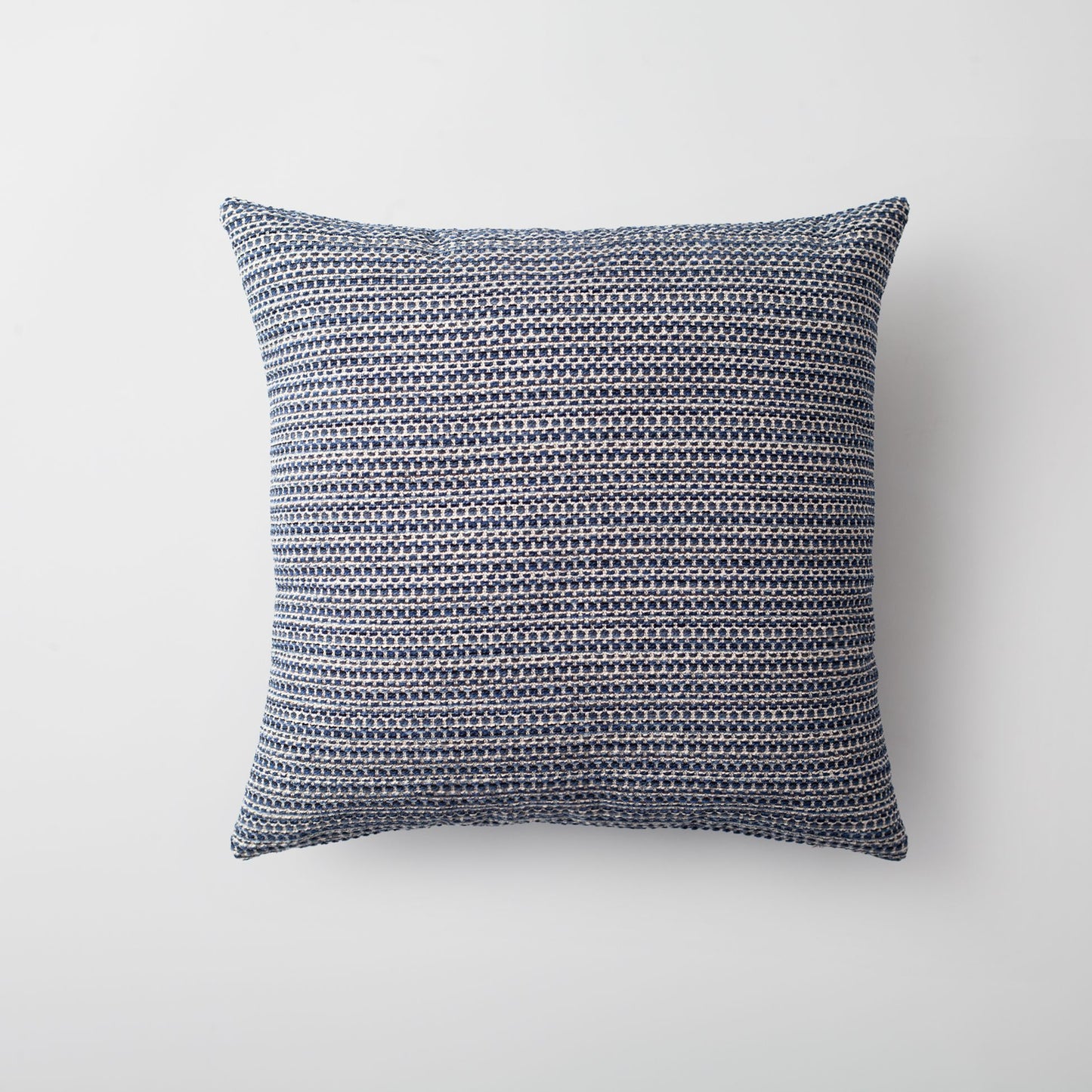 Kraft - Textured Natural Movable Patterned Throw Pillow 45x45 Navy Blue