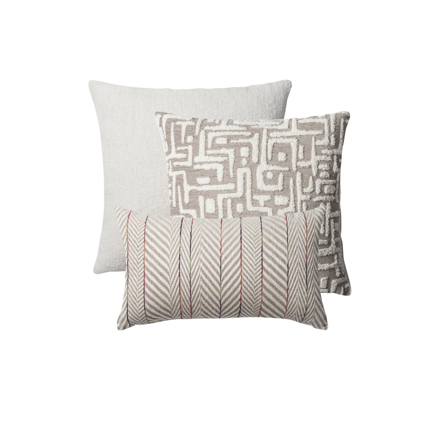 Leros - Decorative Pillow - 3-Piece Combo Set (Cover Only)