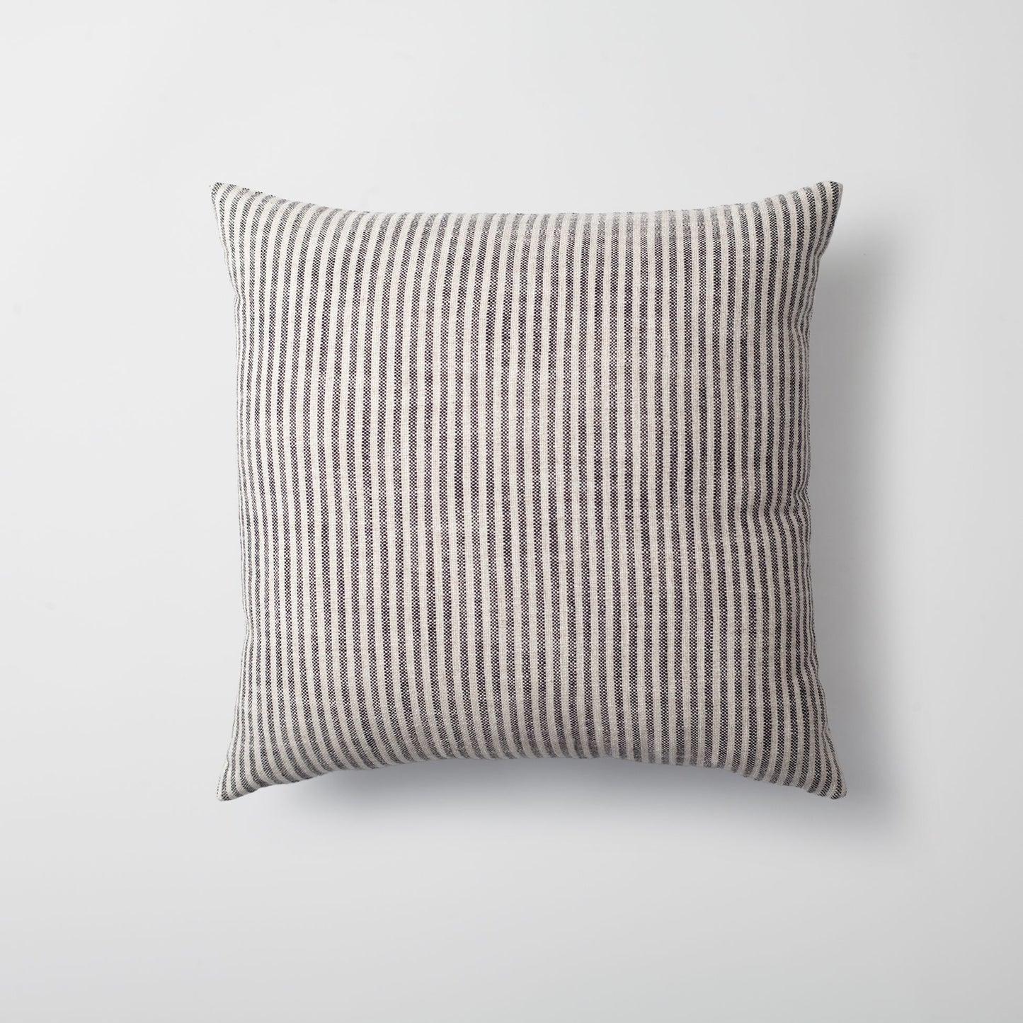 StripeOnStripe - Decorative Pillow - Set of 3 - Black & Linen