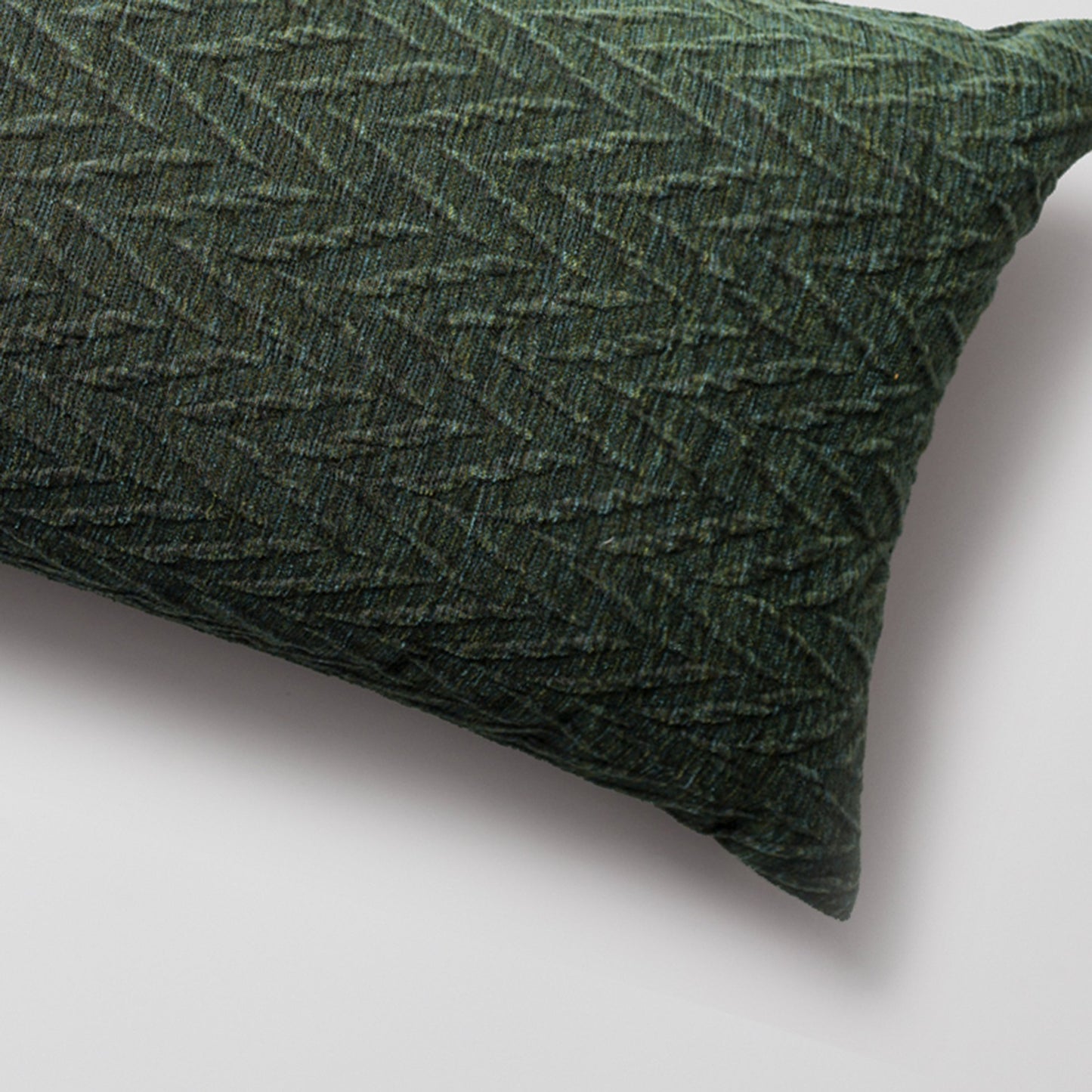Cello - Embossed Pattern Cushion 14x28 Inch - Green (Cover Only)