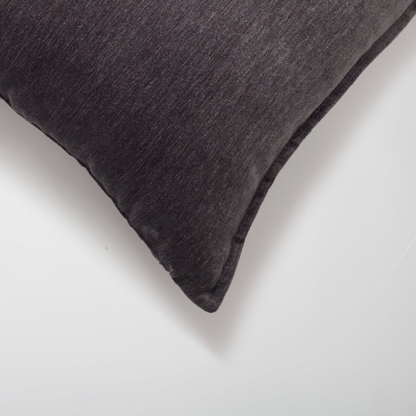 Eliza - Viscose Natural Linen Pillow 20x20 Inch - Anthracite (Cover Only)