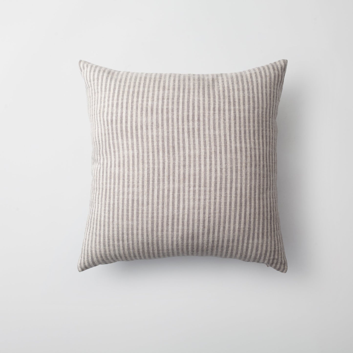 StripeOnStripe - Decorative Pillow - Set of 3 - Grey & Linen