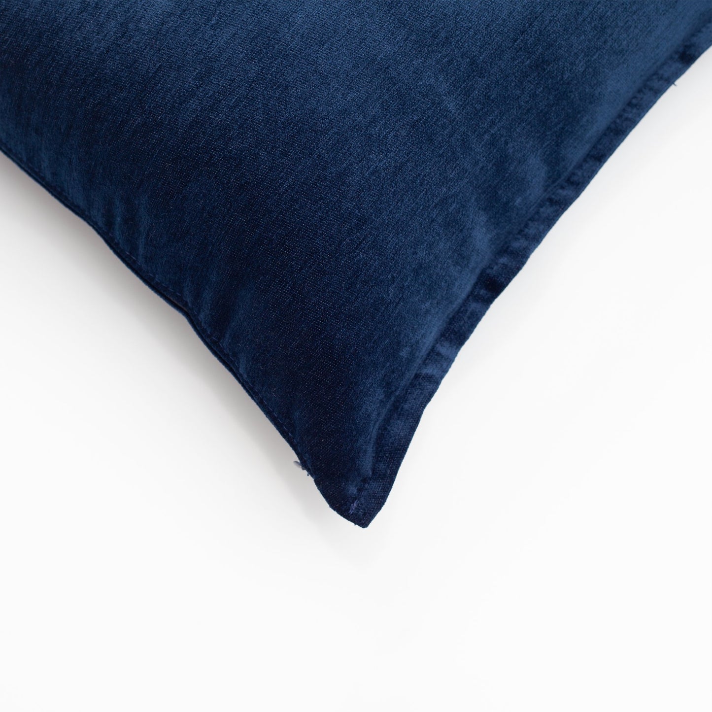 Eliza - Viscose Natural Linen Pillow 20x20 Inch - Navy Blue (Cover Only)