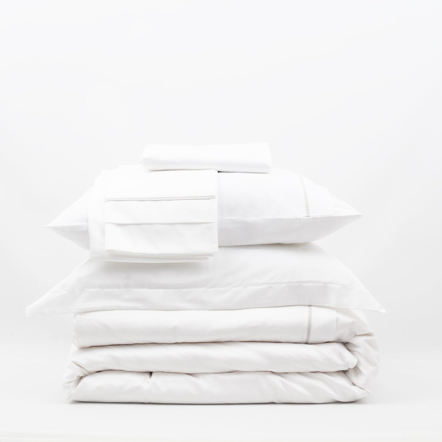 Lusso & Loom Duvet Cover Set + Runner Set of 2 Padded - Stone