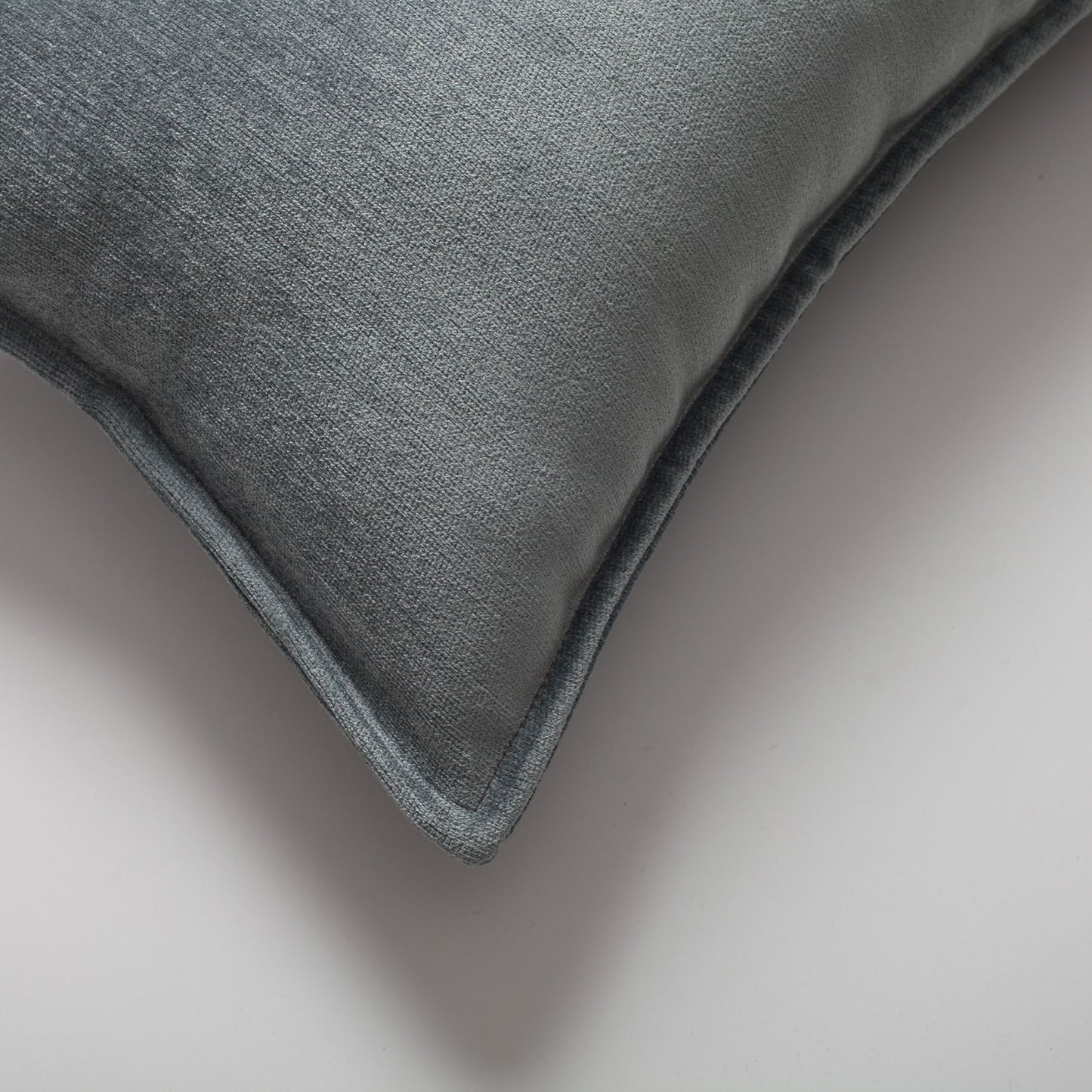 Eliza - Blue Viscose Natural Linen Pillow 16x24 Inch - Blue (Cover Only)