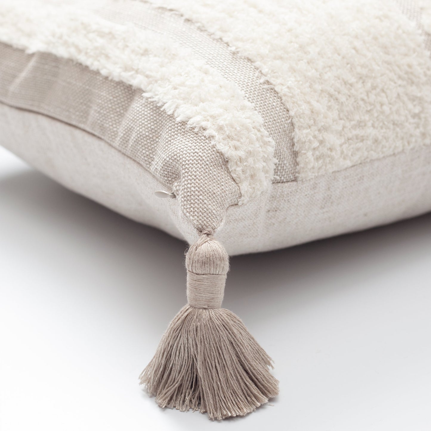 Quba - Ethnic Patterned Linen Pillow 20x20 Inch (Cover Only)