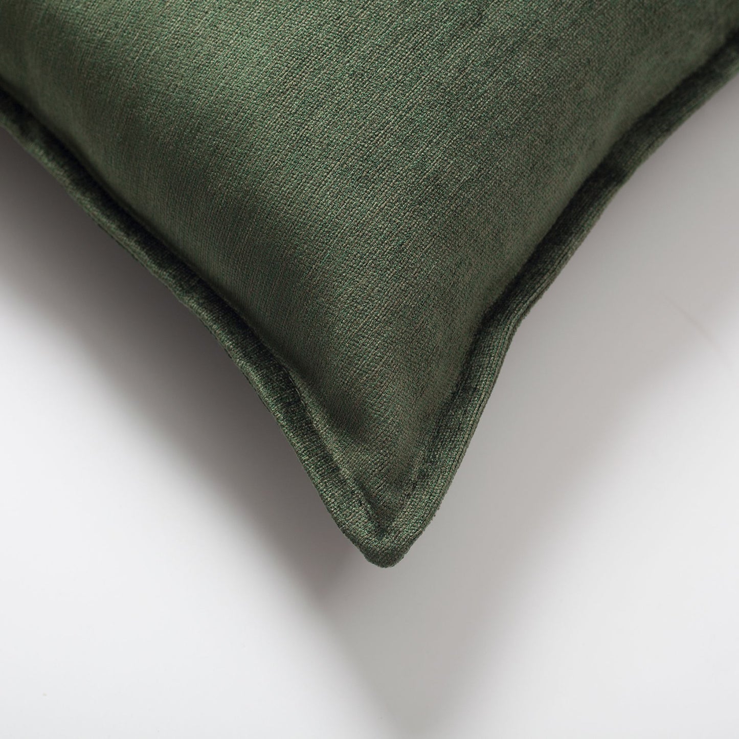 Eliza - Green Viscose Natural Linen Pillow 20x20 Inch - Green (Cover Only)