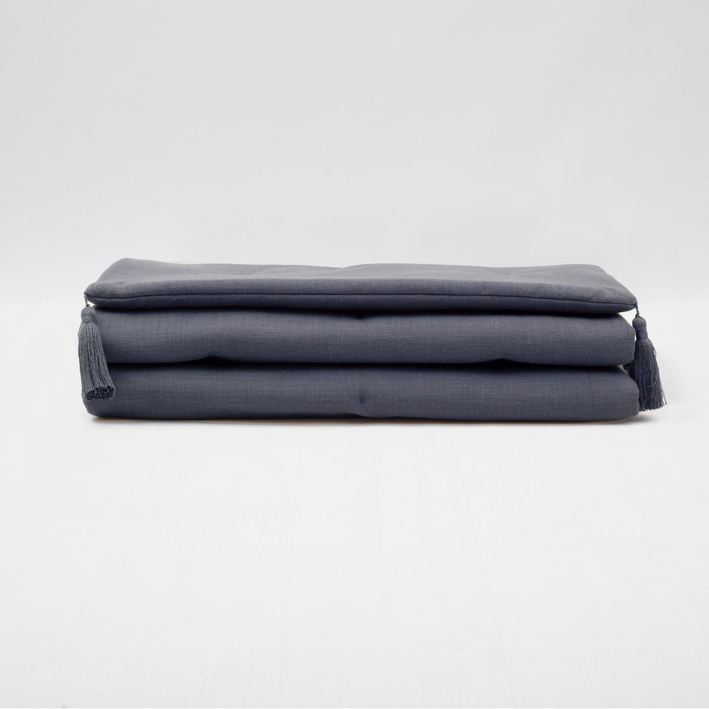 Loom - Linen Tassel Bed Runner + Set of 2 Padded - Dark Grey