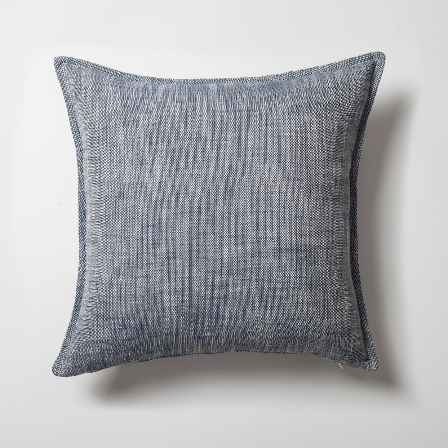 StripeOnStripe - Decorative Pillow - Set of 3 - Blue & Linen