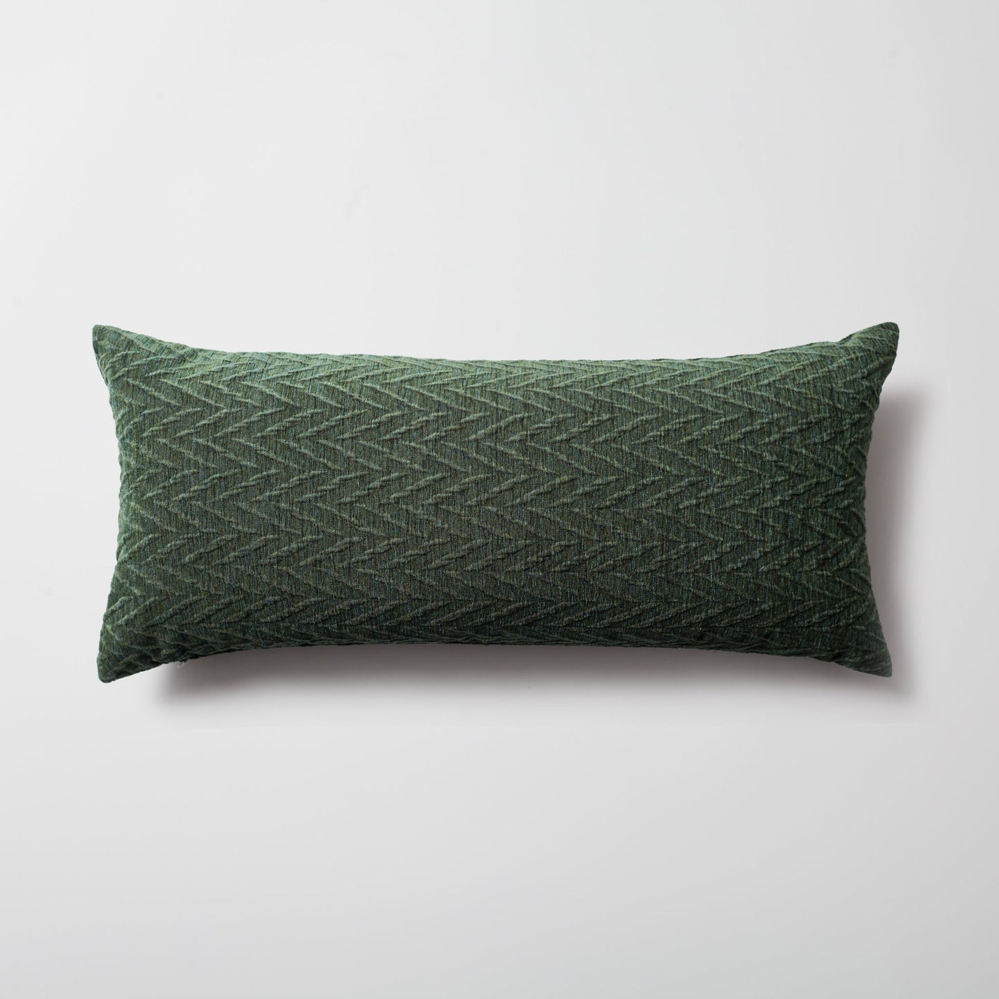 Cello - Embossed Pattern Cushion 14x28 Inch - Green (Cover Only)
