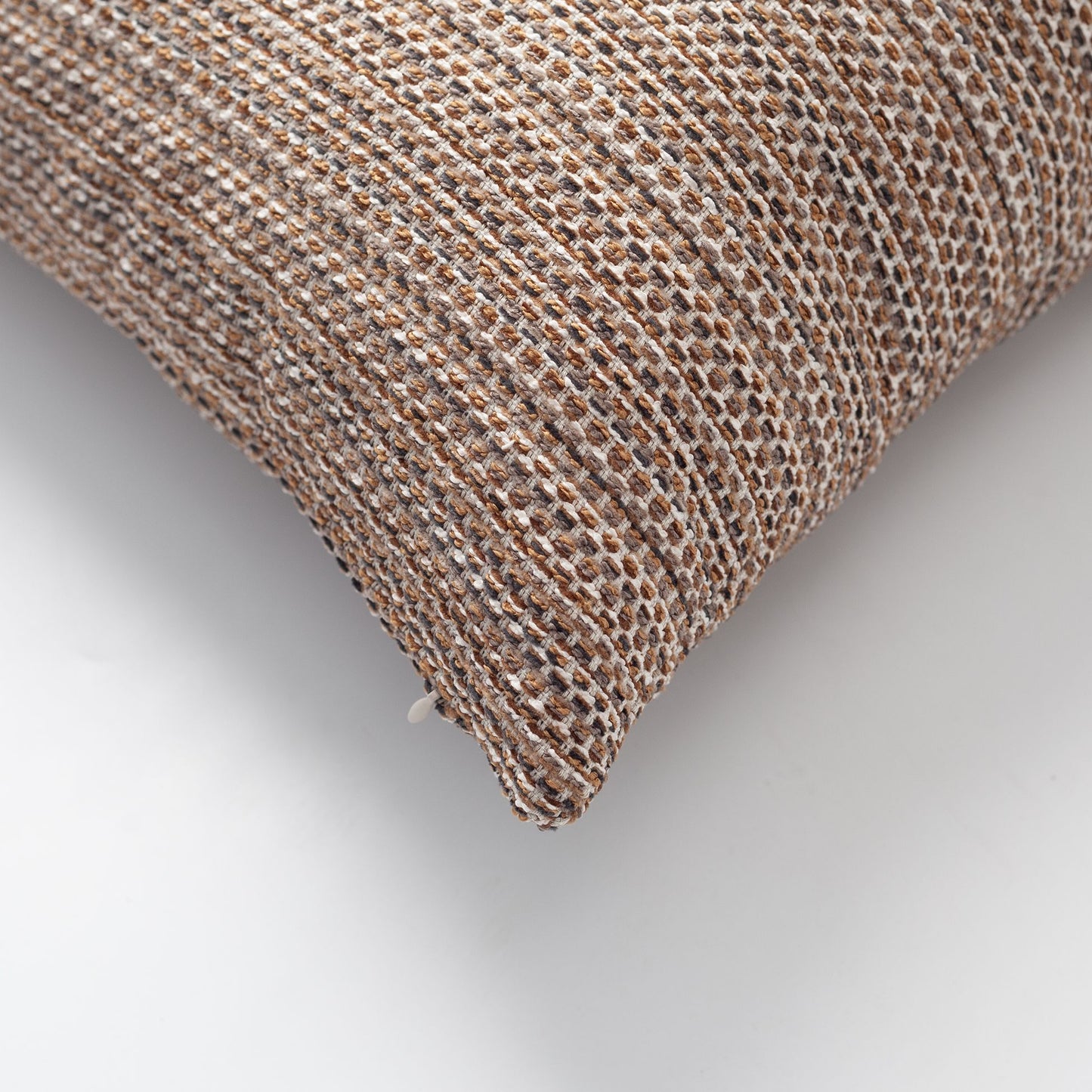 Kraft - Textured Natural Movable Patterned Throw Pillow 45x45 Mustard
