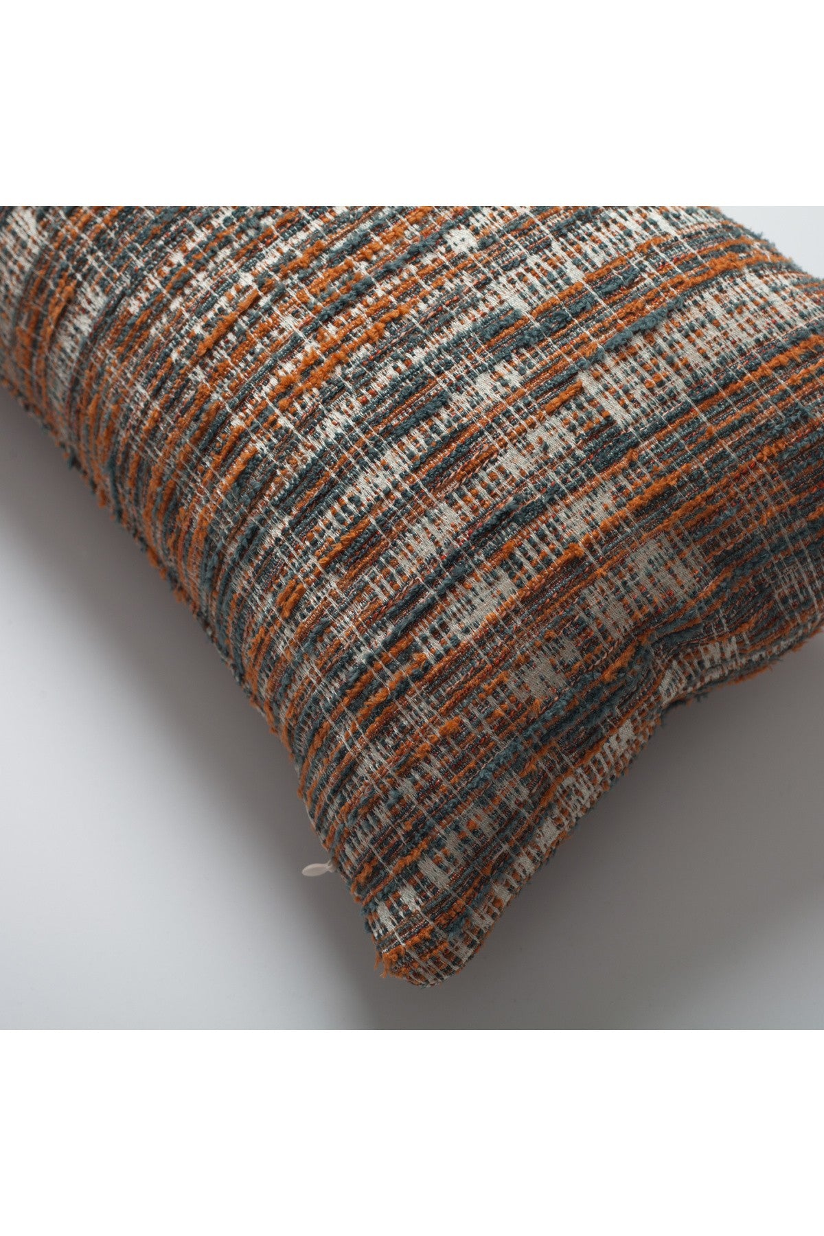 Tweed - Abstract Textured Rectangle Pillow 12x20 Inch - Orange (Cover Only)