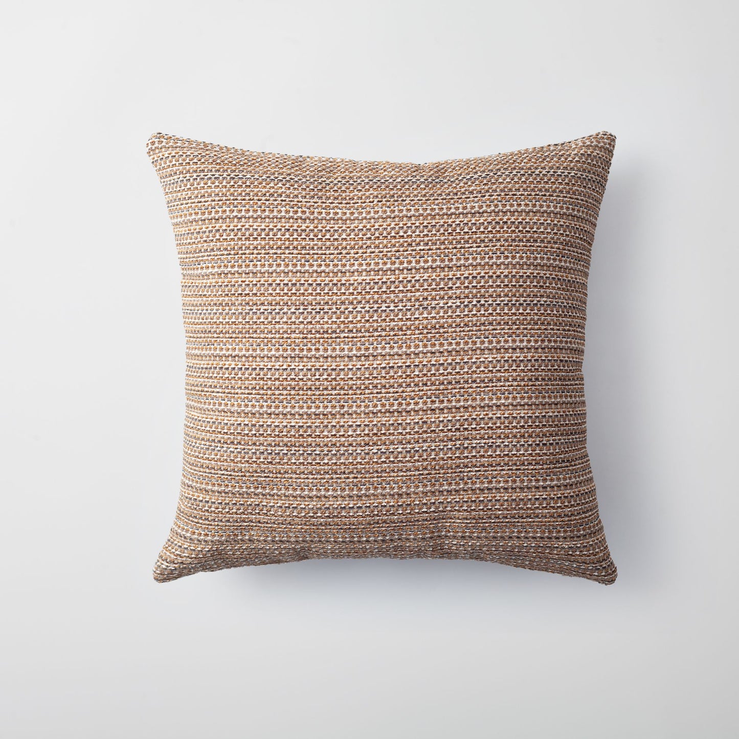 Kraft - Textured Natural Movable Patterned Throw Pillow 45x45 Mustard