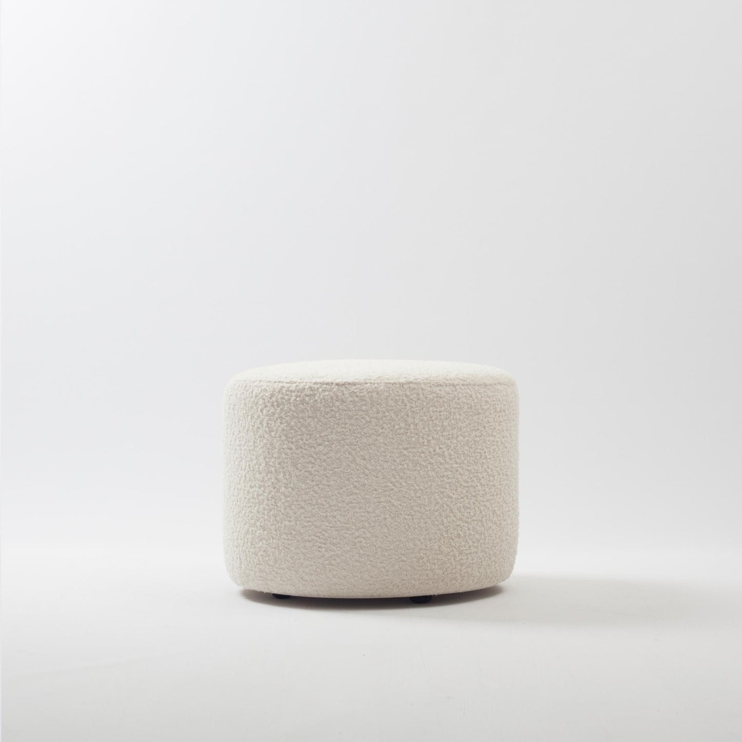 Deco Pouf - Round Pouf - White (Cover Only)