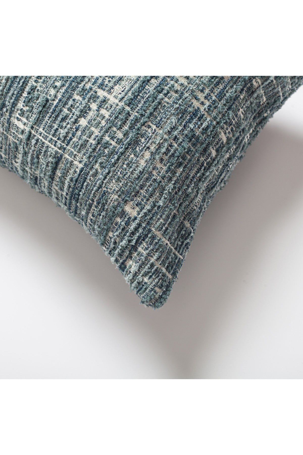 Coco - Corduroy Patterned Cushion 12x20 Inch - Blue (Cover Only)