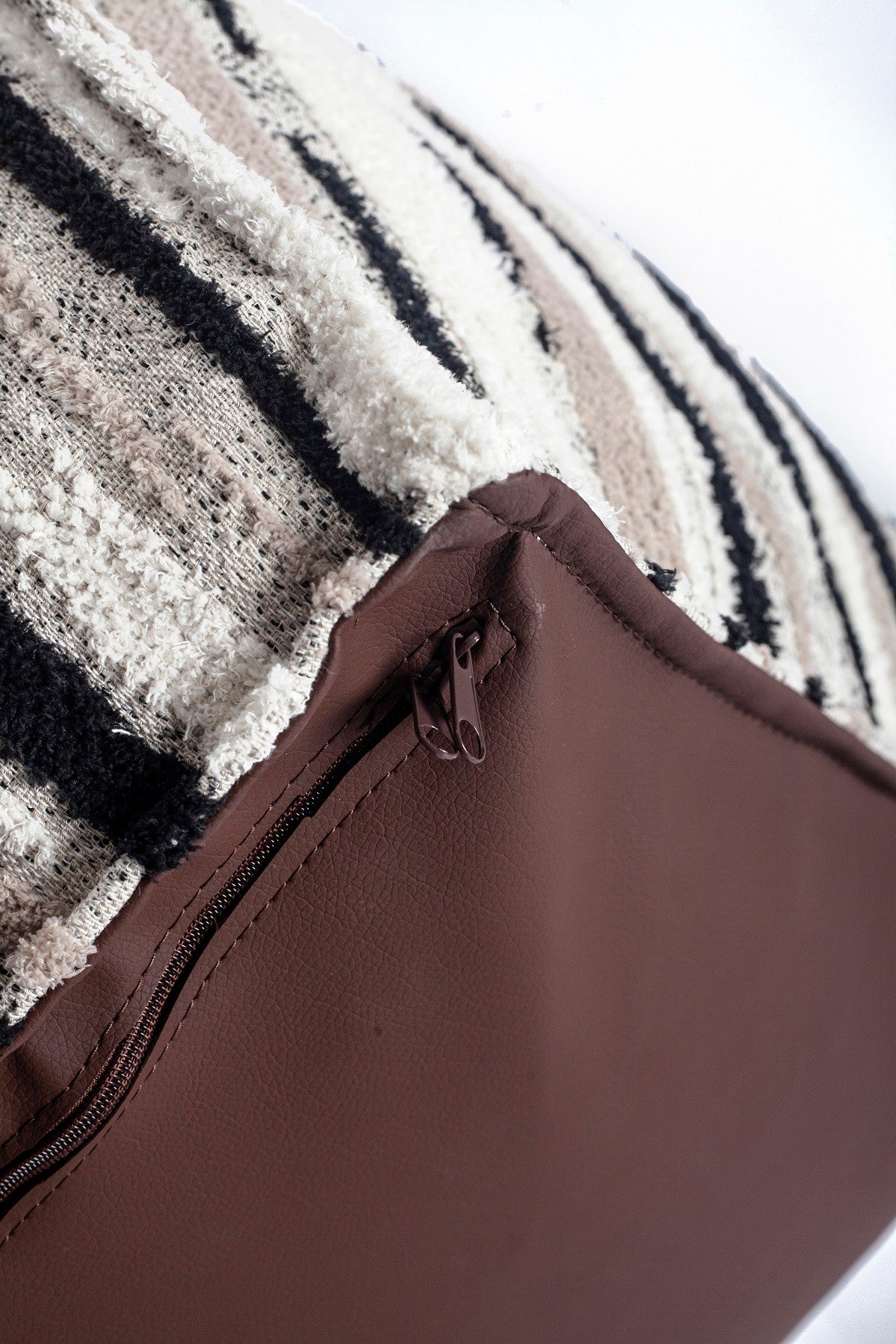 Alpaca - Handwoven Style Patterned Pouf (Cover Only)