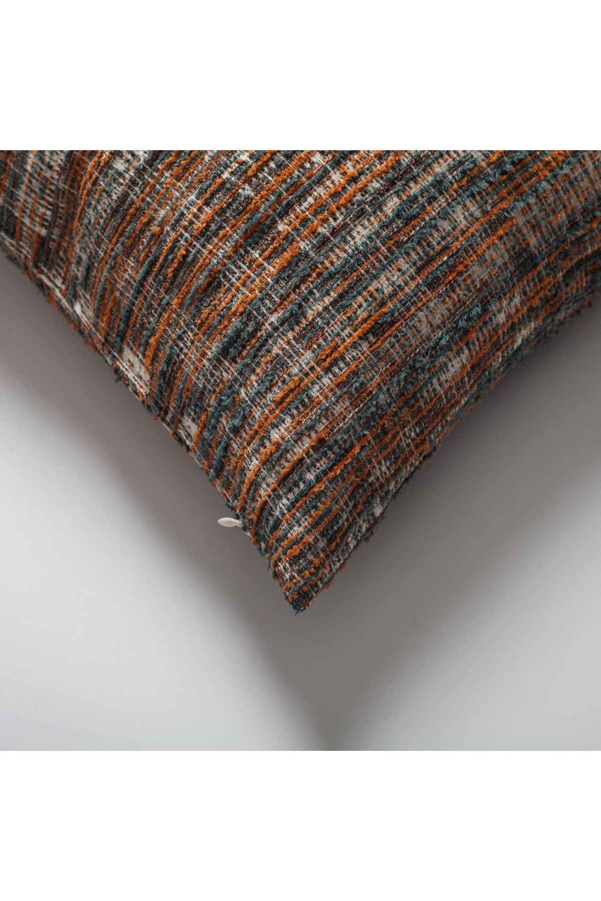 Tweed - Abstract Textured Square Pillow 20x20 Inch - Orange (Cover Only)