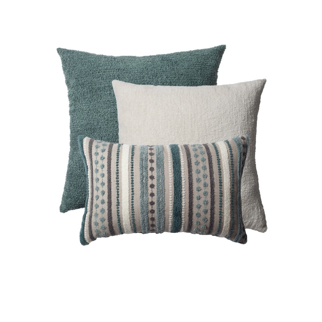 Nomad & Cozy - Decorative Pillow - 3-Piece Combo Set - Blue (Cover Only)