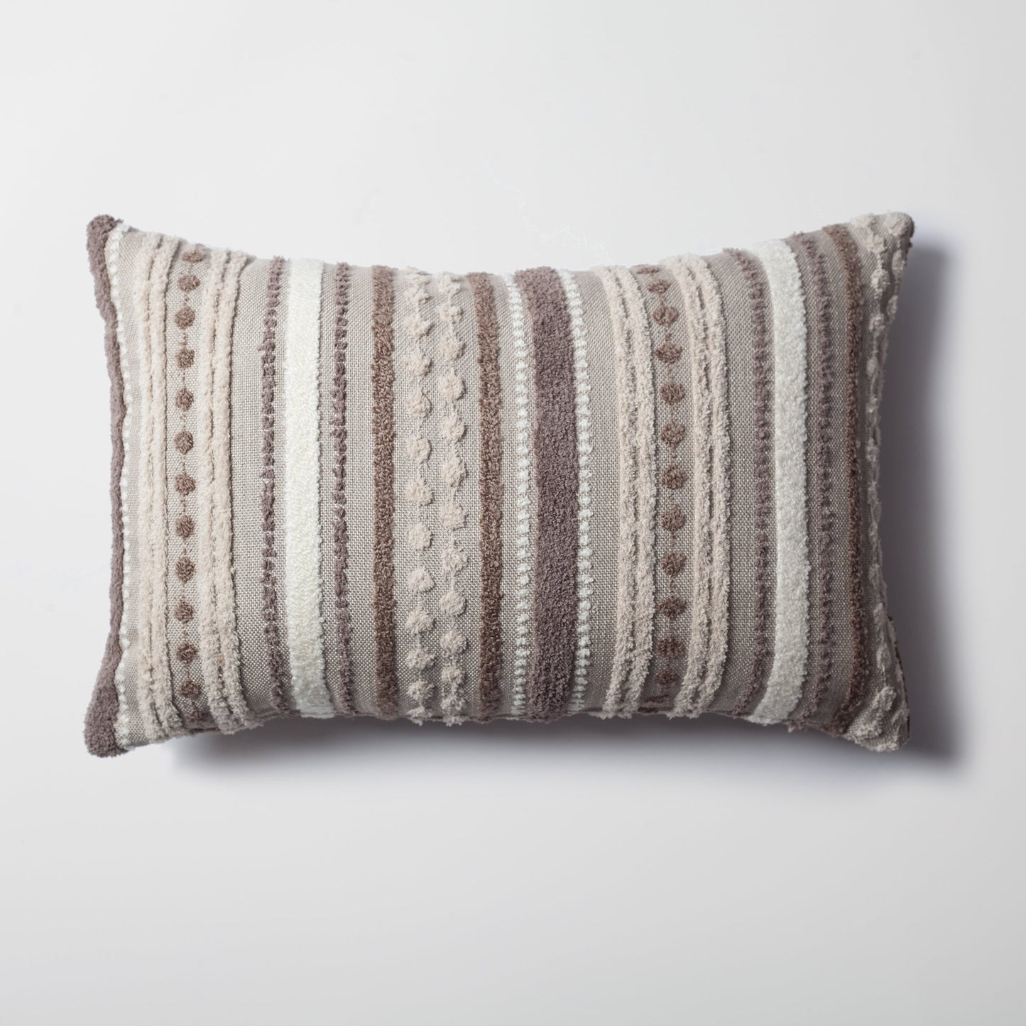 Porto & Nomad & Cello - Decorative Pillow - Set of 3 - Beige & Linen & White