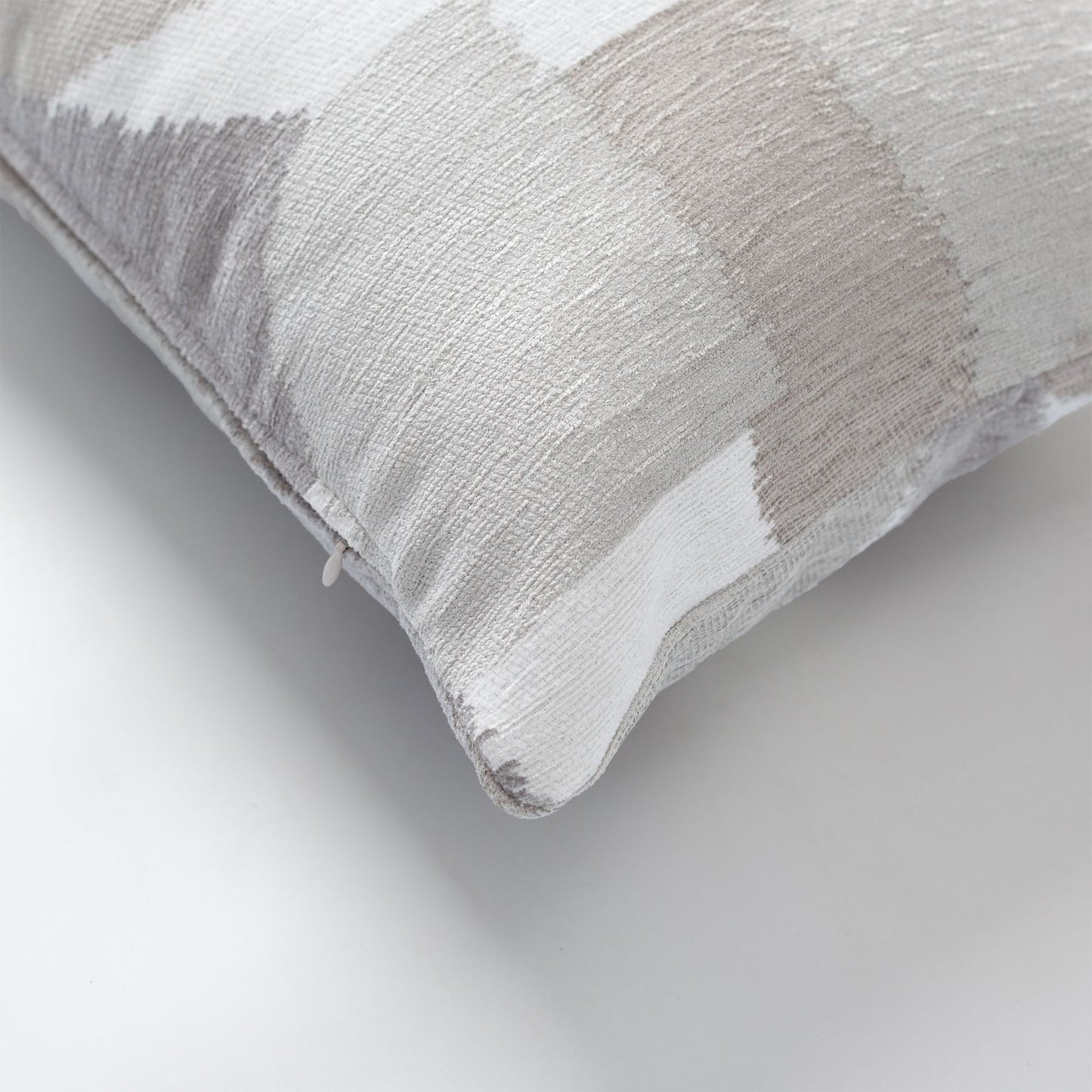 Otto - Modern 35x70 Throw Pillow with Geometric Pattern - Grey