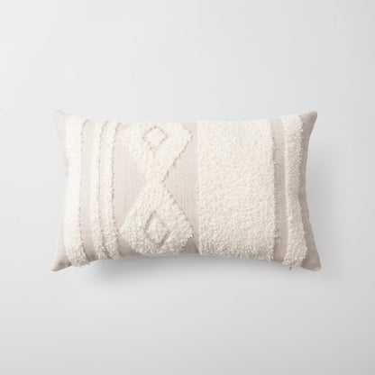 Quba - Ethnic Patterned Linen Pillow 12x20 Inch (Cover Only)