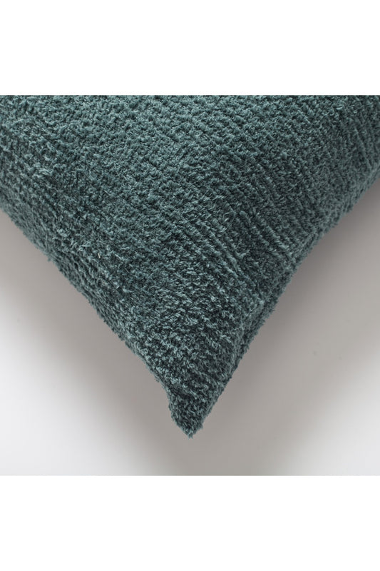 Cozy - Sheepskin Texture Fluffy Cushion 20x20 Inch - Petrol Blue (Cover Only)