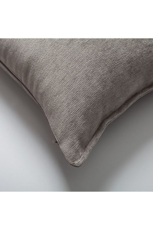 Eliza - Mink Viscose Natural Linen Pillow 16x24 Inch - Mink (Cover Only)