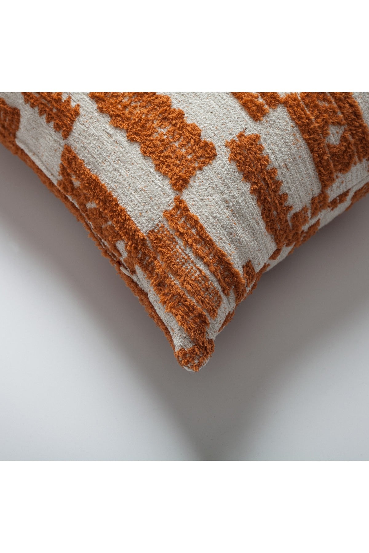 Surya - Orange White Stripe Patterned Pillow 16x24 Inch - Orange (Cover Only)
