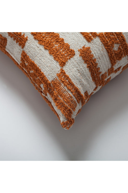 Surya - Orange White Stripe Patterned Pillow 16x24 Inch - Orange (Cover Only)