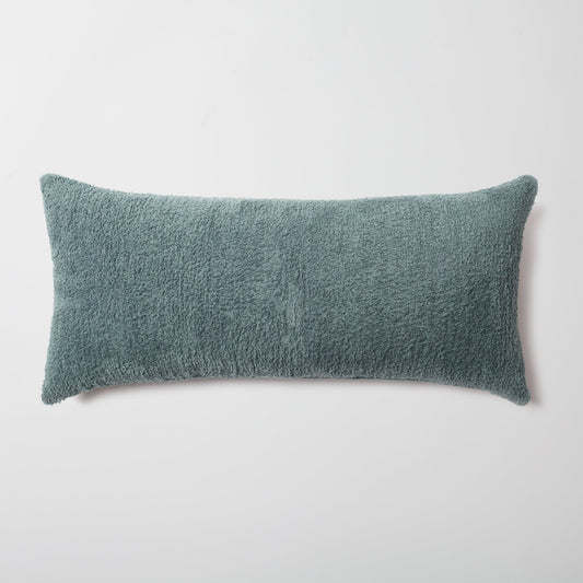Cozy - Sheepskin Texture Fluffy Cushion 14x28 Inch - Petrol (Cover Only)