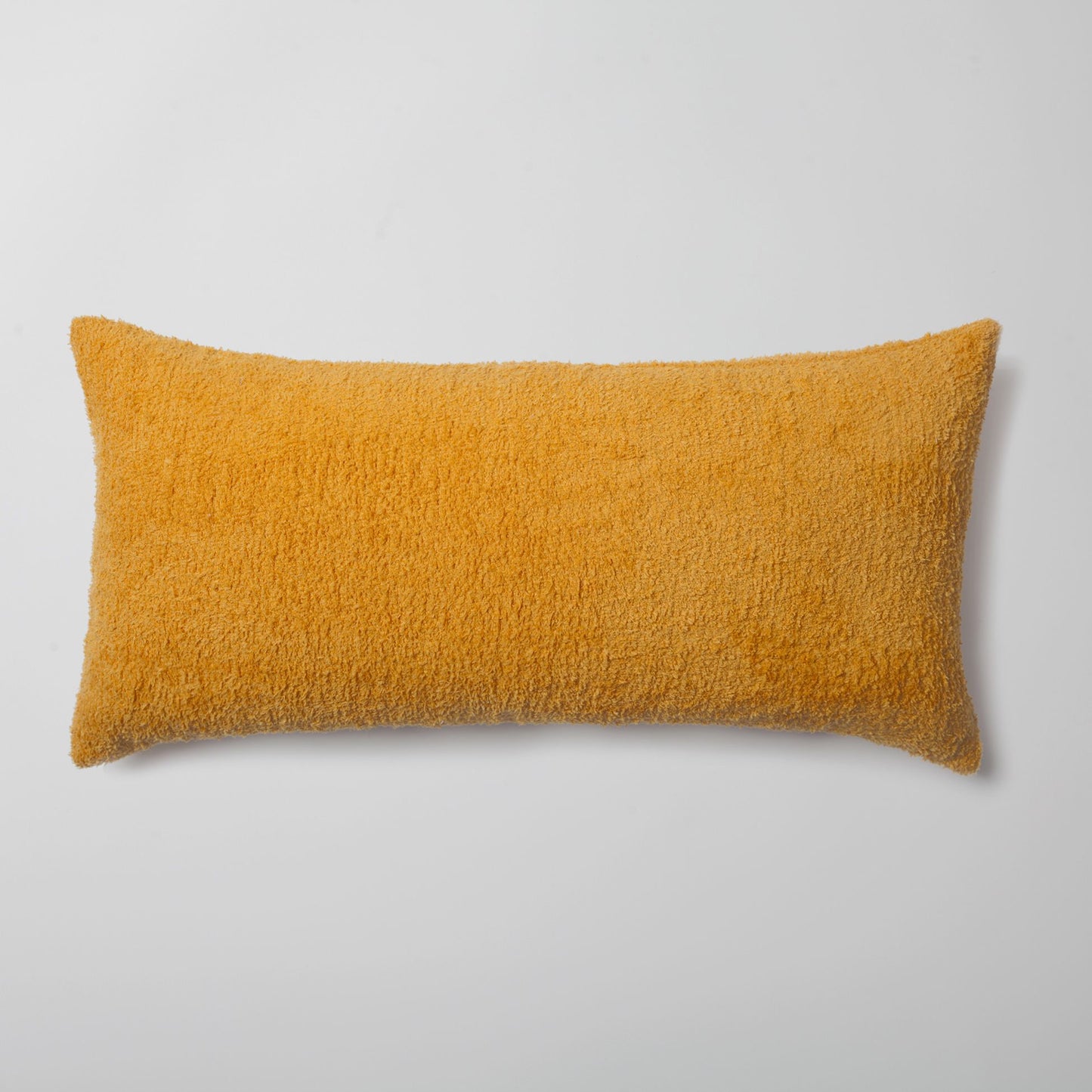 Cozy - Sheepskin Texture Fluffy Cushion 14x28 Inch - Yellow (Cover Only)