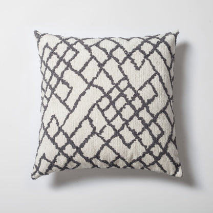 Cozy & Maya - Decorative Pillow - 3-piece Combo Set - Gray (Cover Only)
