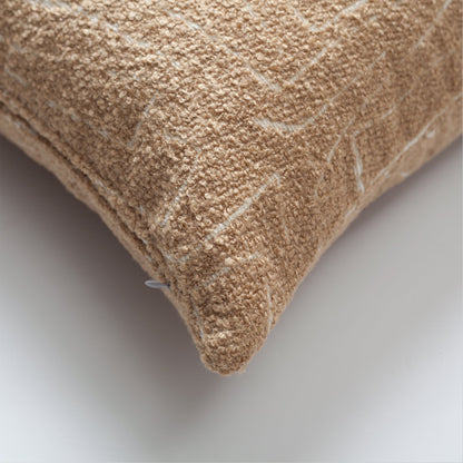 Amorf - Abstract Patterned 14x28 Inch Cushion - Fallow (Cover Only)