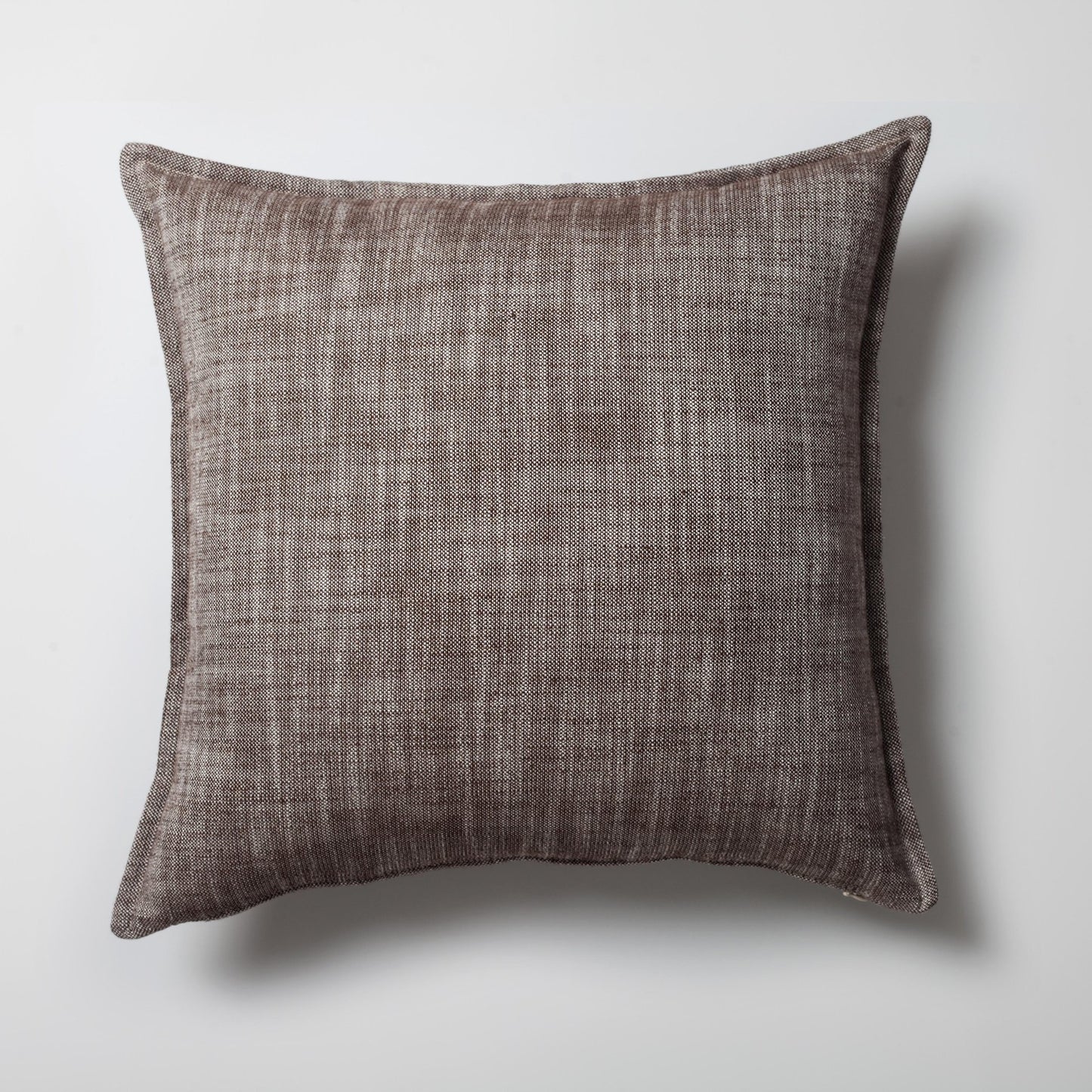 StripeOnStripe  - Decorative Pillow - Set of 3 - Brown & Linen