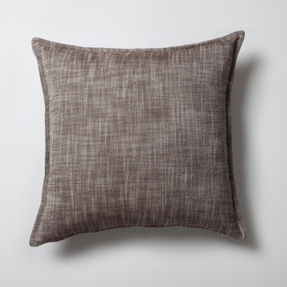 StripeOnStripe  - Decorative Pillow - Set of 3 - Brown & Linen
