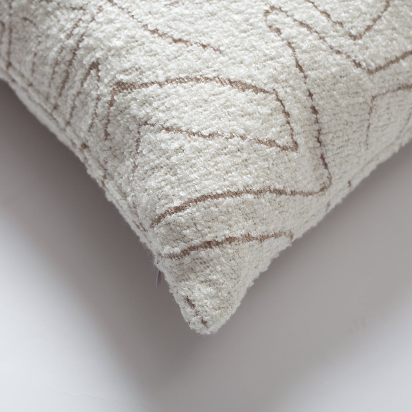 Amorf - Abstract Patterned 14x28 Inch Cushion - Beige (Cover Only)