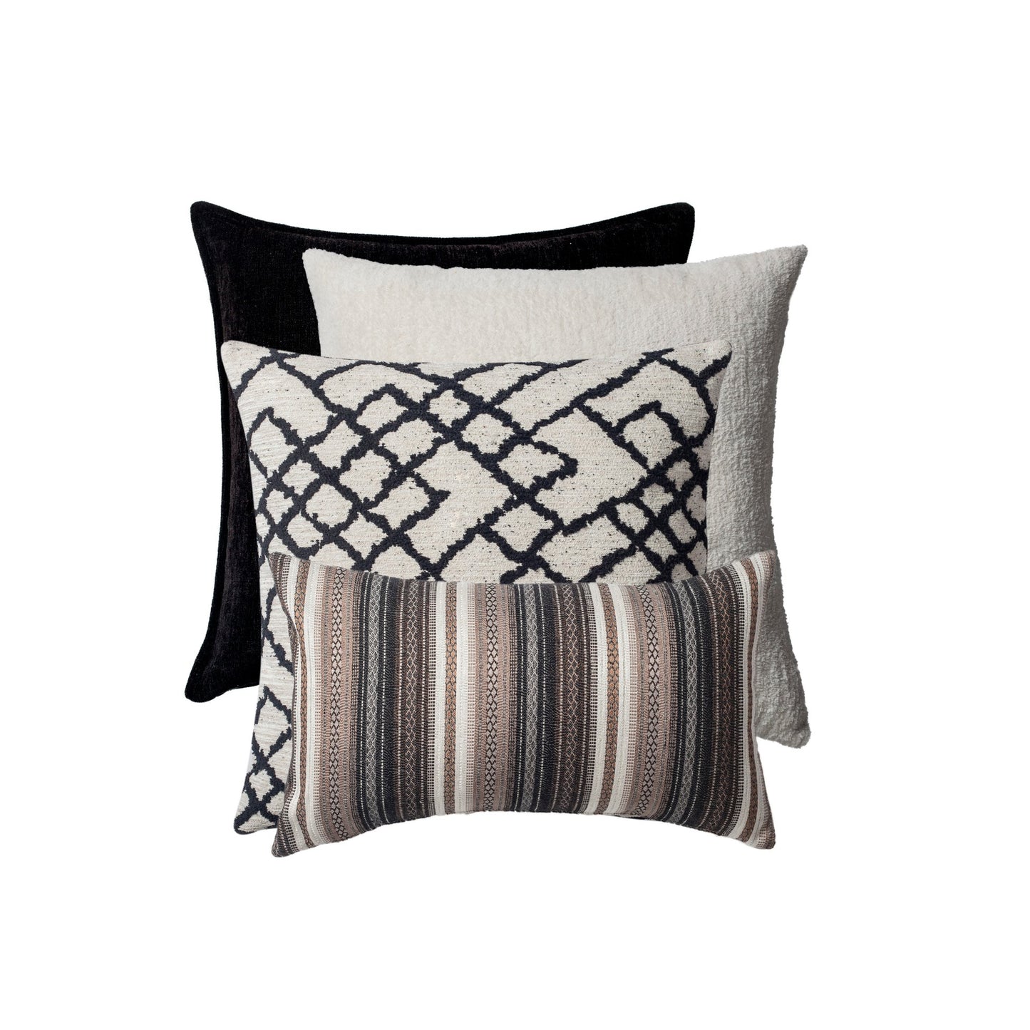 Korfu - Decorative Pillow - 4-Piece Combo Set (Cover Only)