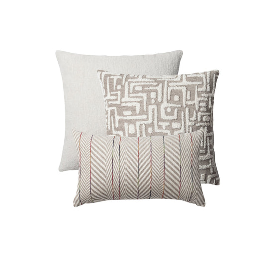 Leros  - Decorative Pillow - 3-Piece Combo Set (Cover Only)