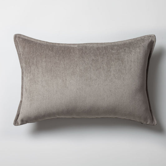 Eliza - Mink Viscose Natural Linen Pillow 16x24 Inch - Mink (Cover Only)