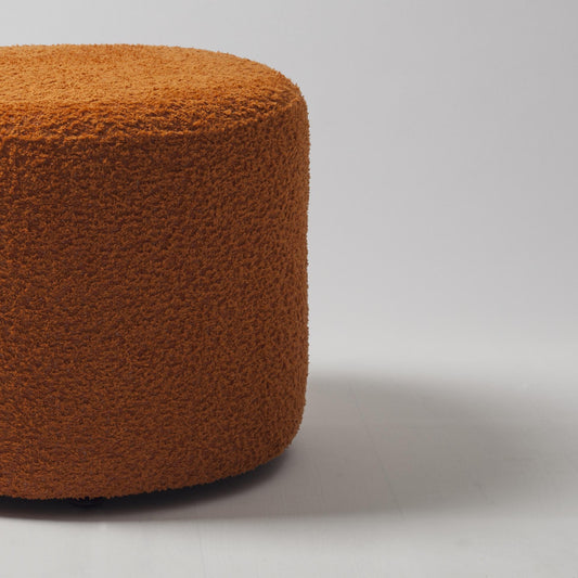 Deco Pouf - Round Pouf - Orange (Cover Only)